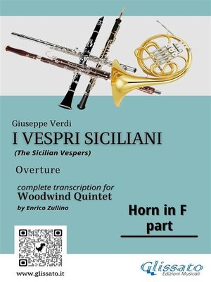 cover image of French Horn in F part of "I Vespri Siciliani"--Woodwind Quintet